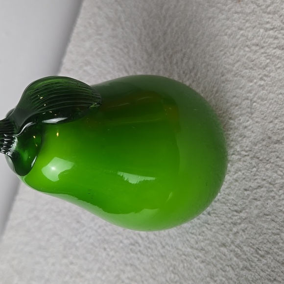 VINTAGE Murano Style Blown Glass Fruit Set - 5pc Centerpiece--Note Condition - Picture 2 of 11